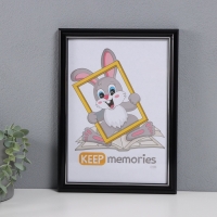 Фоторамка пластик "Пиксель" 21х30 см, чёрный Фоторамка пластик "Пиксель" 21х30 см, чёрный