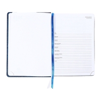 Ежедневник датированный 2025 года, A5 168 листов, Attomex. Croco, твердая обложка кожзам с поролоном, перефото, ляссе, блок 70, синий Ежедневник датированный 2025 года, A5 168 листов, Attomex. Croco, твердая обложка кожзам с поролоном, перефото, ляссе, блок 70, синий