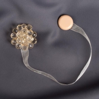 Подхват для штор «Гроздь», d = 4,5 см, цвет бежевый Подхват для штор «Гроздь», d = 4,5 см, цвет бежевый