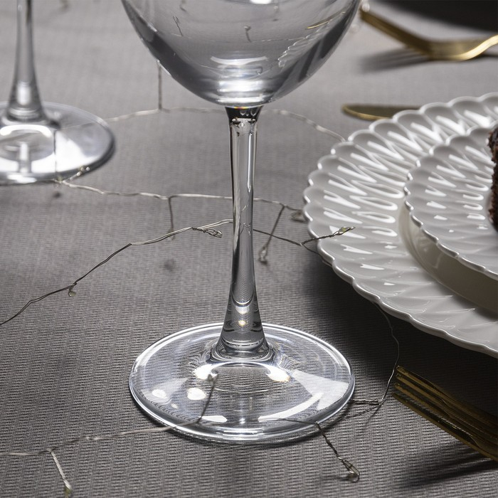 Гирлянда &laquo;Мишура&raquo; 5 м роса, IP20, серебристая нить, 100 LED, свечение белое, 12 В