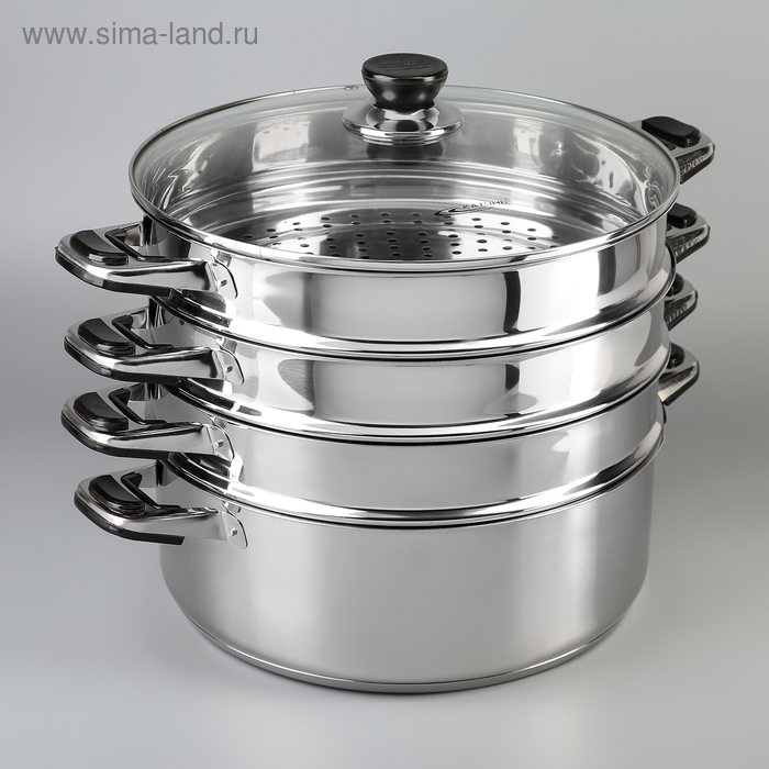 Мантоварка «Алтын», 7 л, d=30 см, 3 секции, капсульное дно, индукция Мантоварка «Алтын», 7 л, d=30 см, 3 секции, капсульное дно, индукция