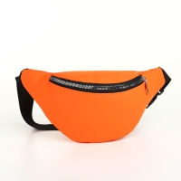 Сумка поясная на молнии, цвет оранжевый Сумка поясная на молнии, цвет оранжевый