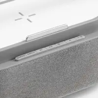 Колонка с часами и беспроводной зарядкой Veske ver.2, серая Колонка с часами и беспроводной зарядкой Veske ver.2, серая