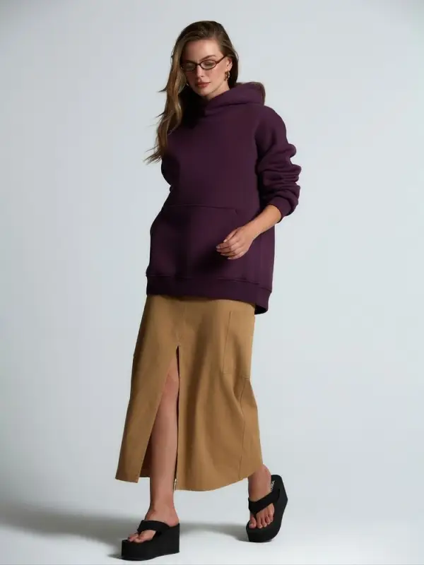 Худи Kulonga Oversize, фиолетовое, размер ХS/S