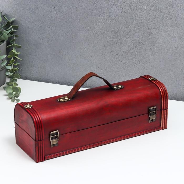 Шкатулка дерево под бутылку Шкатулка дерево под бутылку "Герцог" 12х34х11 см