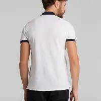 Рубашка поло Prince 190 белая с темно-синим , размер L