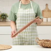 Скалка вращающаяся Magistro, акация, 43&times;4 см, рабочая часть 23 см