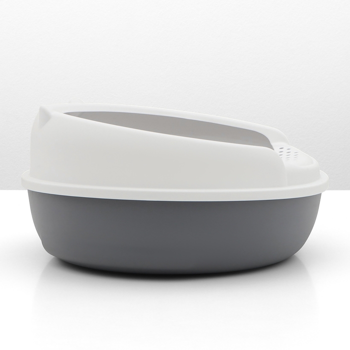 Туалет Нюша S с бортом без сетки 41 х 39 х 20 см серый FIX Туалет Нюша S с бортом без сетки 41 х 39 х 20 см серый FIX