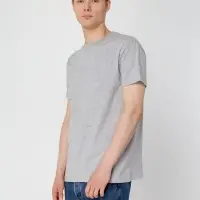 Футболка унисекс T-bolka 160, серый меланж, размер M