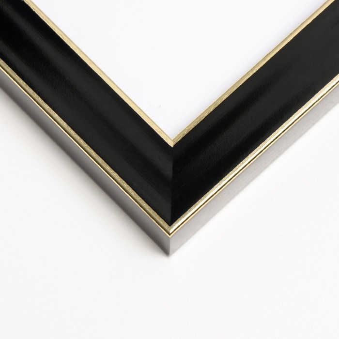 Фоторамка пластик Фоторамка пластик "Акварель" 30х40 см, чёрный