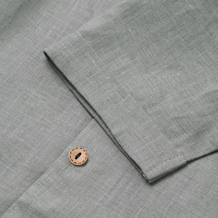 Костюм детский (рубашка и шорты) Крошка Я Linen, р. 86-92, серый