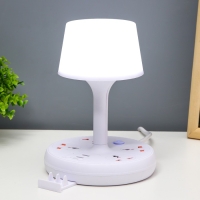 Настольная лампа "Эра" LED 5Вт 3000К-6000К 4 розетки 2хUSB2.0 МИКС 15х15х22см RISALUX Настольная лампа "Эра" LED 5Вт 3000К-6000К 4 розетки 2хUSB2.0 МИКС 15х15х22см RISALUX