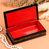 Шкатулка - купюрница &laquo;Герберы в вазе&raquo;, 8,5&times;17 см, лаковая миниатюра