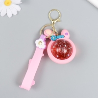 Брелок резина "Шарик-зайка" с браслетом и карабином, розовый 4х5,5х7,4 см Брелок резина "Шарик-зайка" с браслетом и карабином, розовый 4х5,5х7,4 см