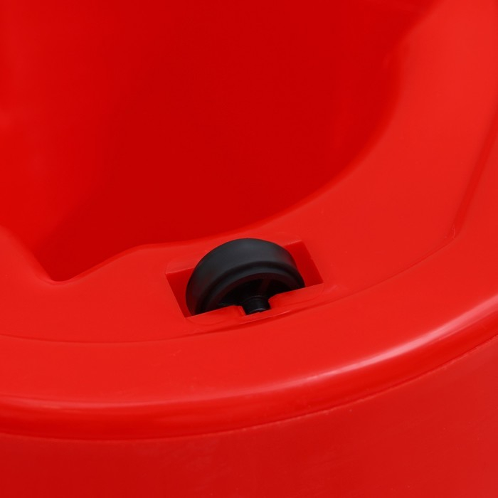 Швабра с отжимом и ведро на колёсиках с пластиковой центрифугой Доляна, 14 л, швабра, запасная насадка из микрофибры, цвет МИКС