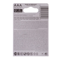 Батарейка алкалиновая Varta Energy, AAA, LR03-4BL, 1.5В, блистер, 4 шт.