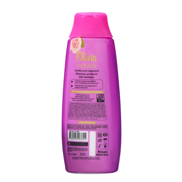 Шампунь для волос Olivia Man &  Woman "Сила и блеск", 400 мл