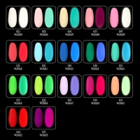 Гель лак для ногтей &laquo;GLOW IN THE DARK&raquo;, 3-х фазный, 8 мл, LED/UV, люминесцентный, цвет клубничный йогурт (47)