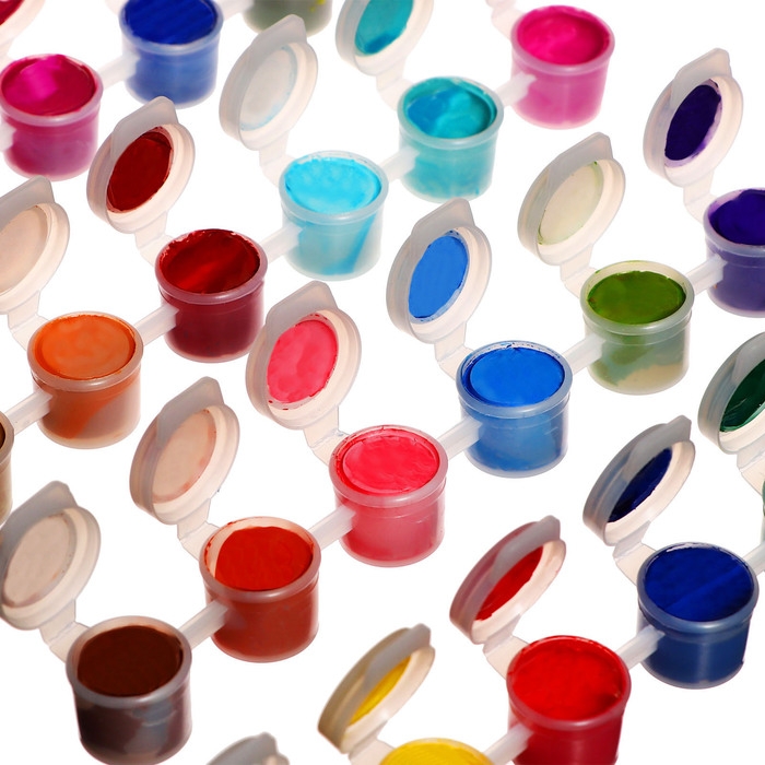 Краска акриловая, набор 24 цвета х 3 мл, Calligrata, морозостойкие, в пакете Краска акриловая, набор 24 цвета х 3 мл, Calligrata, морозостойкие, в пакете