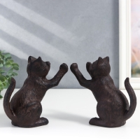 Держатели для книг чугун "Котята" набор 2 шт 12х10х5,5 см Держатели для книг чугун "Котята" набор 2 шт 12х10х5,5 см