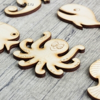 Набор заготовок для творчества «Морские животные», 6 шт Набор заготовок для творчества «Морские животные», 6 шт