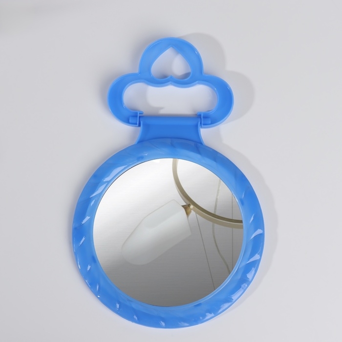 Зеркало настольное - подвесное «Круг», с рамкой под фотографию, d зеркальной поверхности 12,5 см, цвет МИКС Зеркало настольное - подвесное «Круг», с рамкой под фотографию, d зеркальной поверхности 12,5 см, цвет МИКС