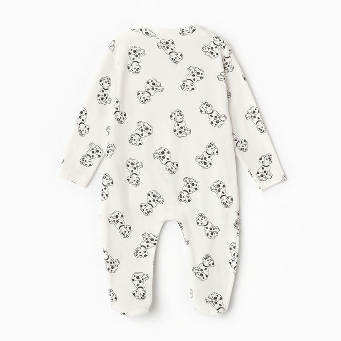 Комбинезон детский, цвет белый, рост 68 см