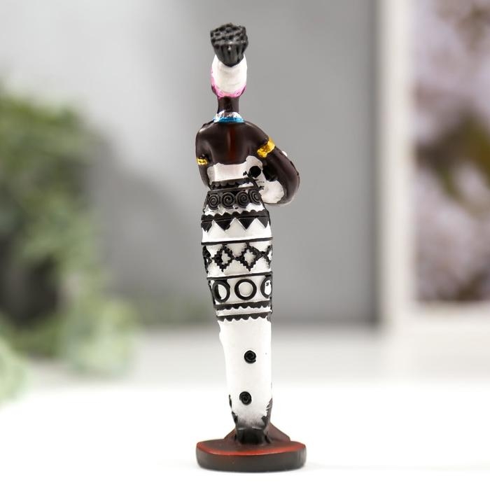 Сувенир "Женщина Африки с блюдом" 15,5&times;5&times;4 см, МИКС