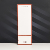 Пакет-переноска для цветов с PVC окном, 12,5 × 8,5 × 36 см, белый с каймой Пакет-переноска для цветов с PVC окном, 12,5 × 8,5 × 36 см, белый с каймой