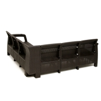 Набор садовой мебели: диван угловой и стол, мокко Набор садовой мебели: диван угловой и стол, мокко