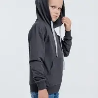 Толстовка с капюшоном детская Kirenga Kids, темно-серая (графит), 14 лет