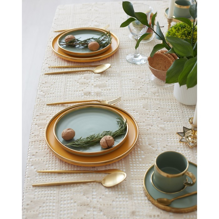 Скатерть Этель "Цветы" 130х180&plusmn;5 см, 100% п/э