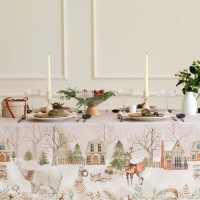 Скатерть Этель &laquo;Звери в городе&raquo;, 110х149 см, 100% хл, саржа 190 г/м2