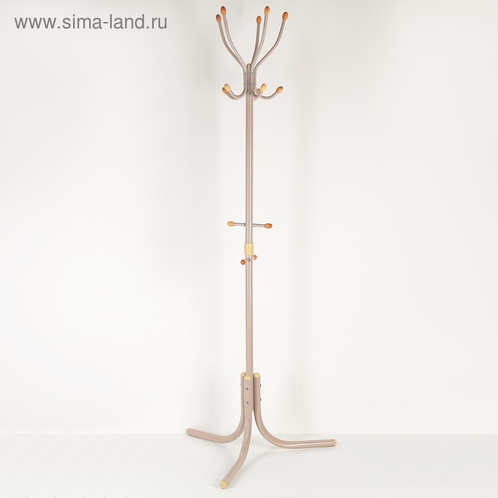 Вешалка напольная (ВК5Д/Б), 60&times;60&times;180 см, цвет бежевый металлик