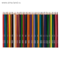 Карандаши цветные акварельные 36 цветов, "Гамма" "Лицей", с кистью, шестигранные Карандаши цветные акварельные 36 цветов, "Гамма" "Лицей", с кистью, шестигранные