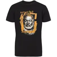 Футболка &laquo;Хемингуэй&raquo;, черная, размер S