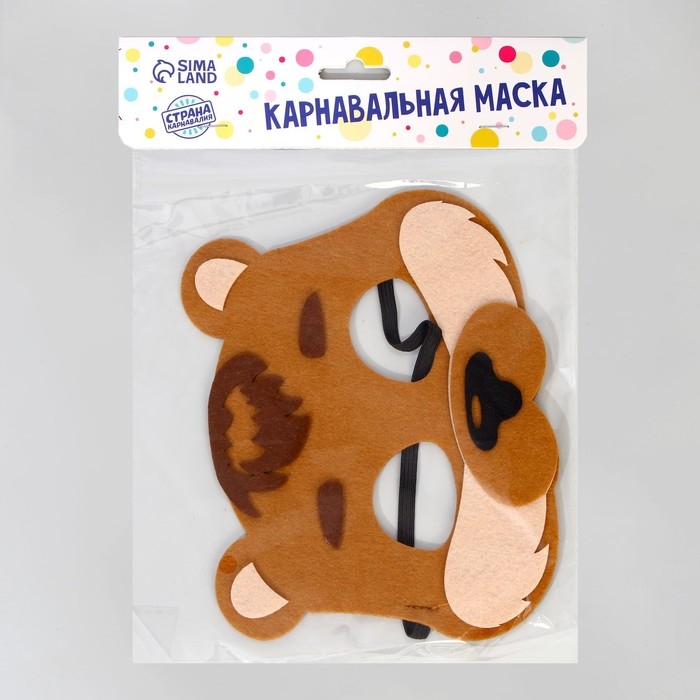 Маска карнавальная &laquo;Медвежонок&raquo; фетр
