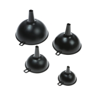 Набор воронок Oktan, 4 шт, 115, 95, 75 и 55 мм, черный