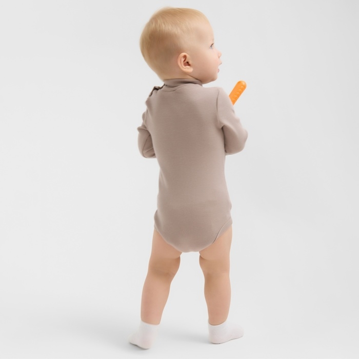 Боди-водолазка детская MINAKU, цвет коричневый, рост 68-74 см Боди-водолазка детская MINAKU, цвет коричневый, рост 68-74 см