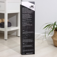 Швабра с отжимом, водосгоном и щёткой Raccoon, 2 насадки из микрофибры 42&times;11,5 см, стальная ручка 134 см