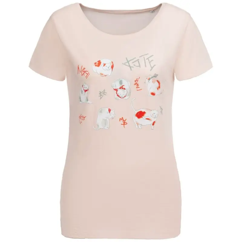 Футболка женская &laquo;Котэ&raquo;, розовая, размер S