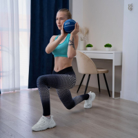 Медицинбол ONLYTOP, 2 кг, цвет синий Медицинбол ONLYTOP, 2 кг, цвет синий