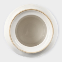 Сахарница фарфоровая с крышкой Доляна &laquo;Космос&raquo;, 400 мл, цвет синий