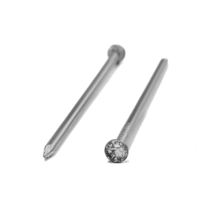 Гвозди ТУНДРА, строительные, без покрытия, 3х80 мм, 25 кг