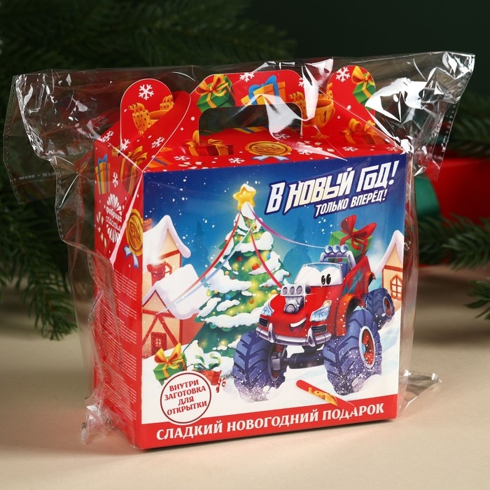 Сладкий подарок &laquo;Машинки&raquo;, шоколадные конфеты и раскраска, 500 г.