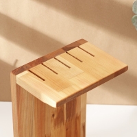 Подставка для ножей Adelica , береза, 18&times;13&times;30 см