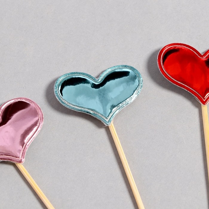 Шпажки «Сердечки», 15 см, набор 24 шт Шпажки «Сердечки», 15 см, набор 24 шт