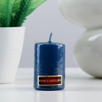 Свеча - цилиндр, 4×6 см, 9 ч, лазурь Свеча - цилиндр, 4×6 см, 9 ч, лазурь