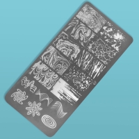 Диск для стемпинга металлический &laquo;Узор&raquo;, 12 &times; 6 см