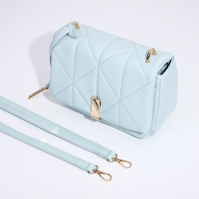 Сумка-мессенджер на магнитах, цвет голубой Сумка-мессенджер на магнитах, цвет голубой